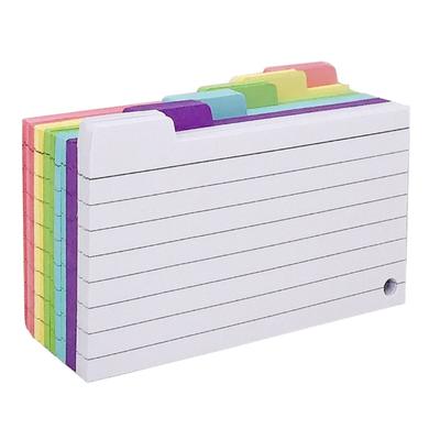 300 Stück farbige Notizkarten 3x5 Zoll Liniert Notizkarten Lernkarten Taschennotizblöcke mit Metallringen zum Notieren Journaling