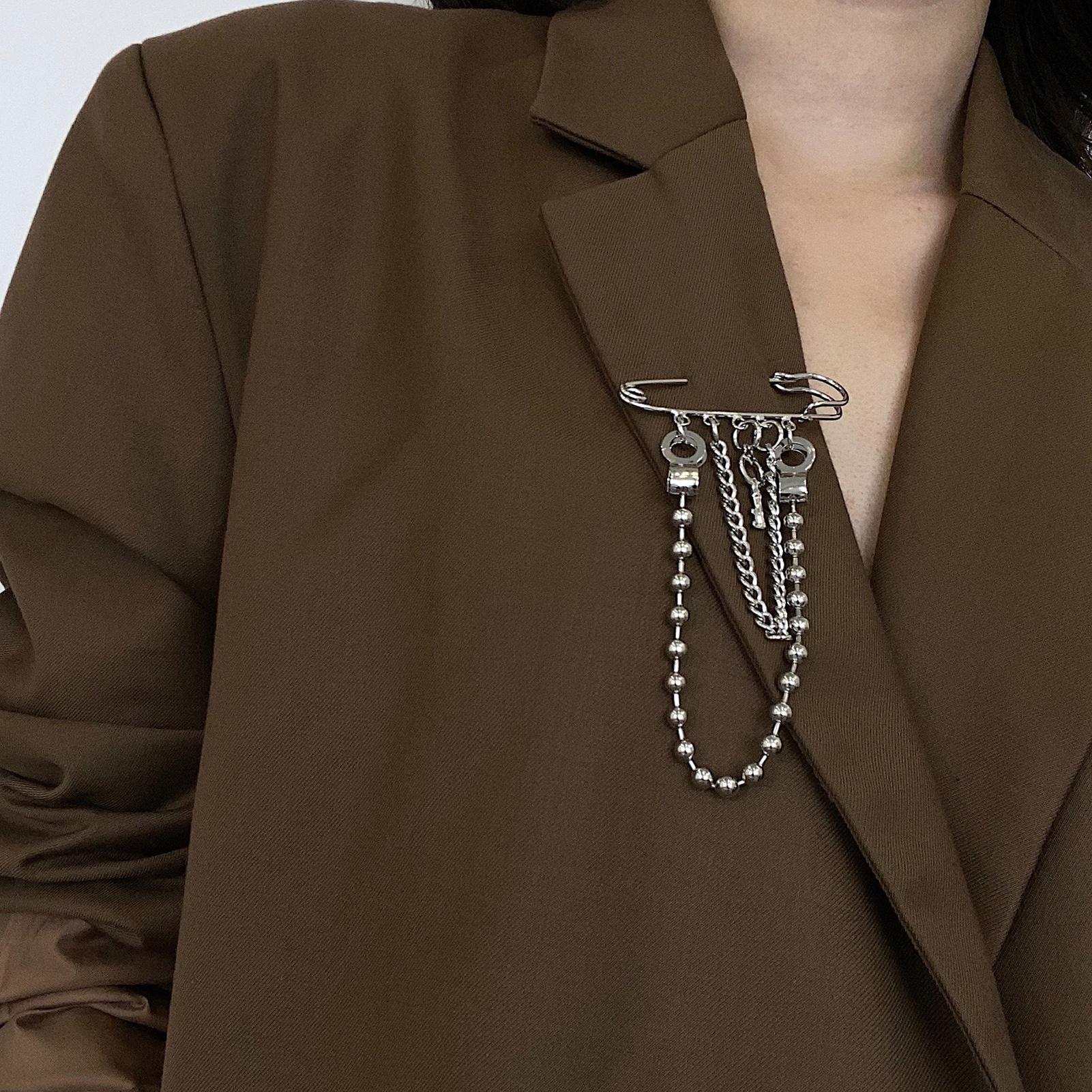 

Брошь-булавка, блестящая тонкая работа, украшение в виде гальванической цепи в стиле ретро, ​​антикоррозийная кисточка, винтажная брошь в стиле барокко, подарок на день рождения