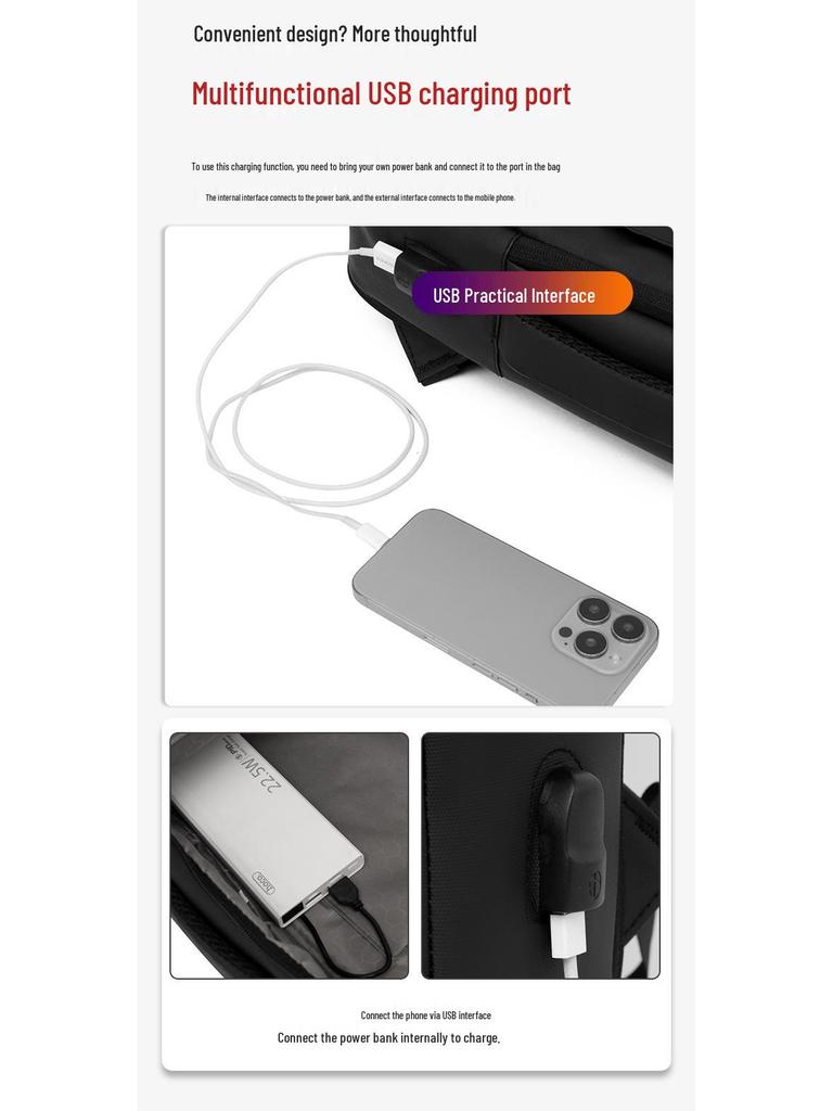 Pánský přeshraniční multifunkční batoh: Všestranná, Ležérní, Business, Cestování, Dojíždění, Velkokapacitní, Minimalistická taška na notebook