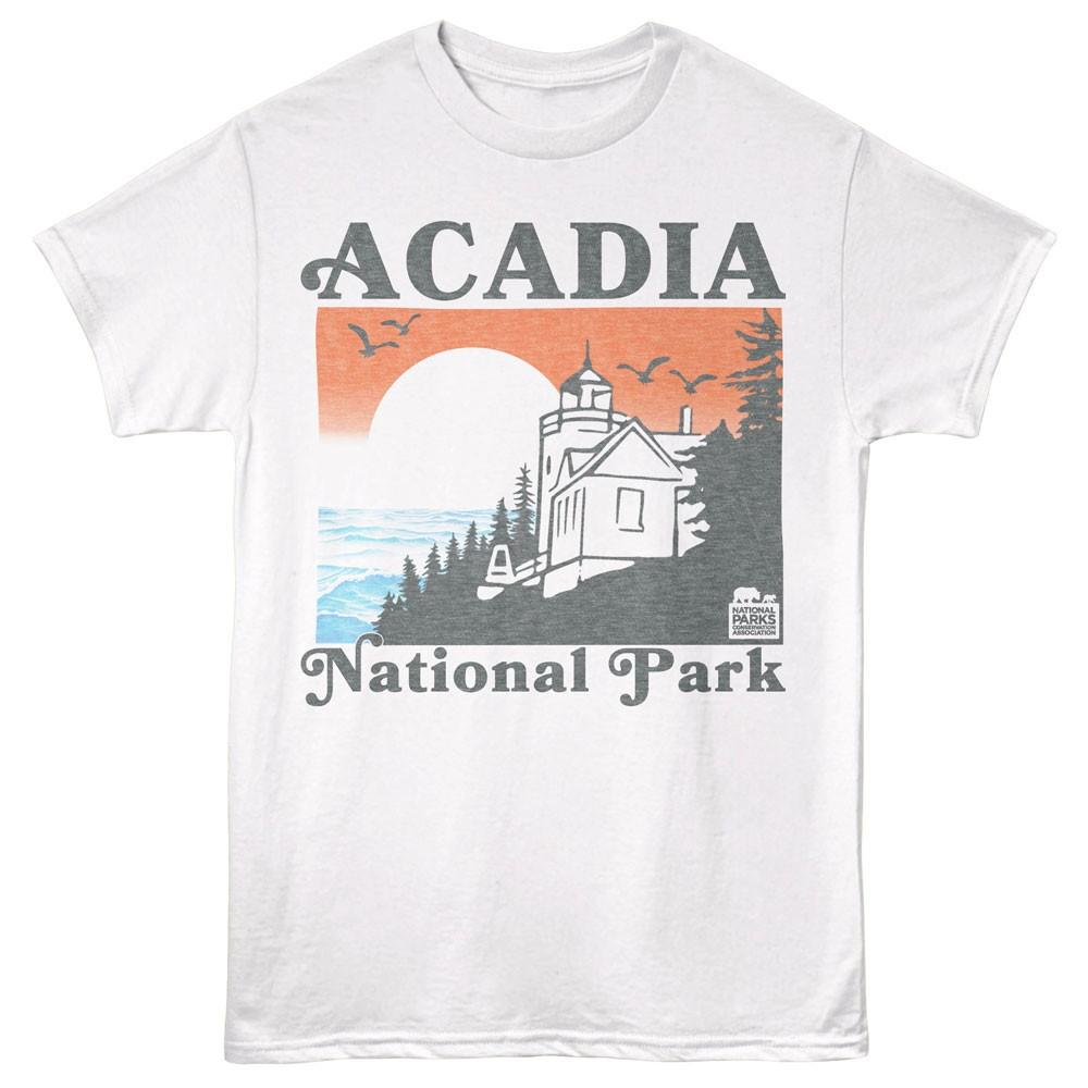 United States National Park Acadia National Park Lighthouse Men s T Shirt S