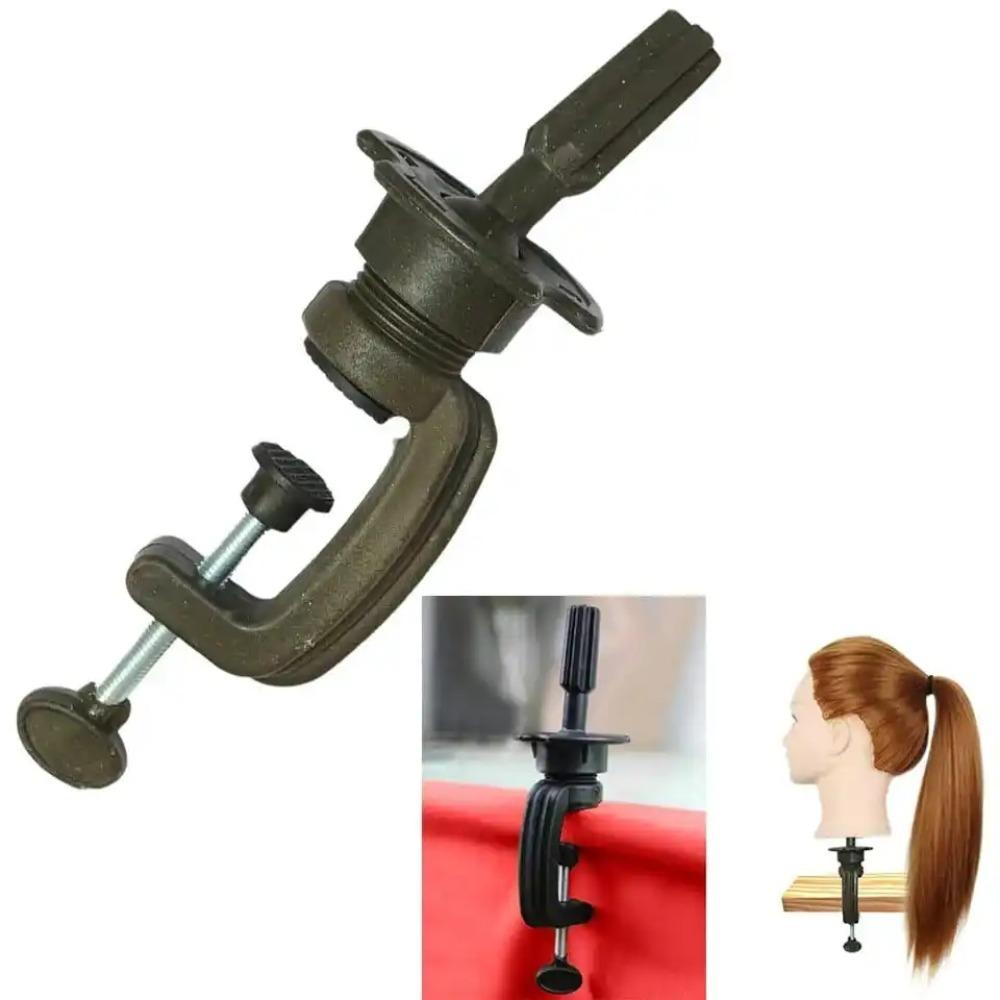 100% Real Hair Material Doll Head Men's 8-inch Hairdresser Beauty Styling Training Model Headband Clip Stand (stand Only)