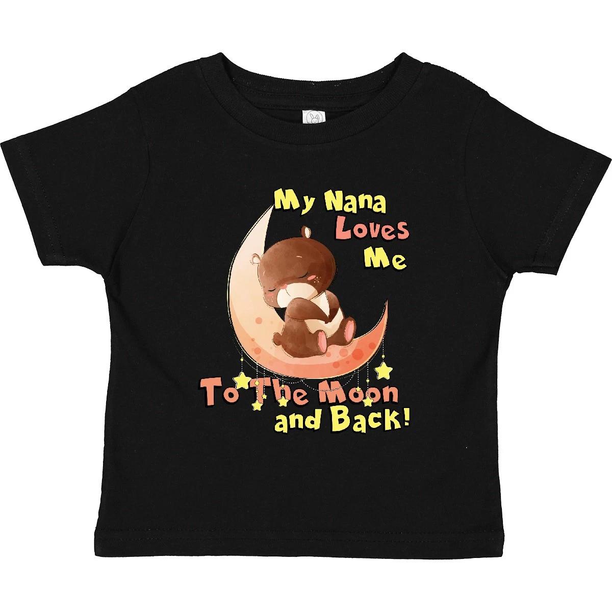 

Inktastic My Nana Loves Me To The Moon And Back Toddler T-Shirt Bear Cute Gift 160