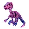3D Printed Articulated Raptor Skeleton Figurine Dinosaur Bones Poseable ModelToy For Home Office Decors and Collector