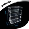 Acrylic Display Cabinet with Lock And Key, Stackable, Dustproof, Removable, Desk Organizer Box,