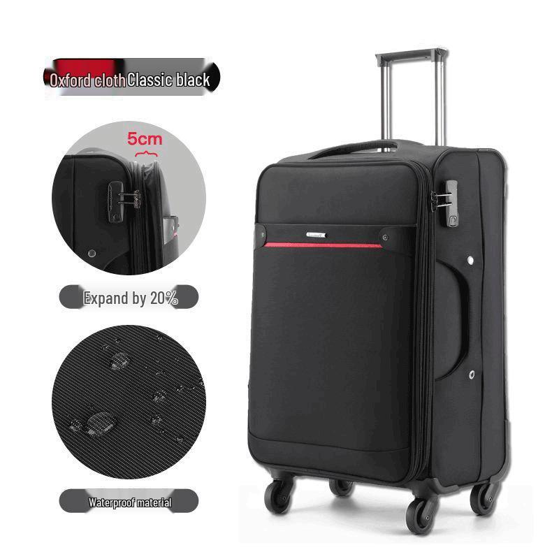 

Durable Waterproof Oxford Cloth Trolley Suitcase with Combination Lock for Business Travel 20 inches [Cabin Size]