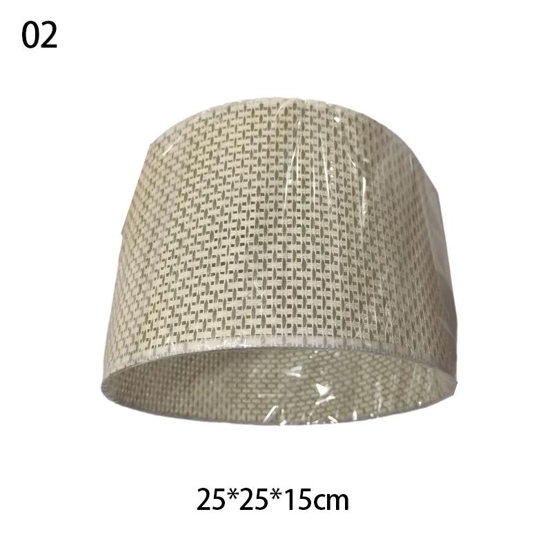 Imitation Rattan Weave Lamp Shade Handwoven Lampshade Chandelier Table Clip Drum Ceiling Lamps Floor Bedside Decor Light Cover