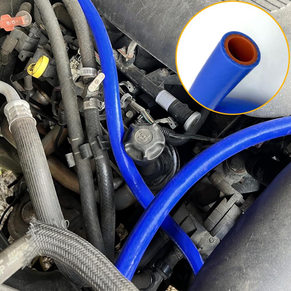 16mm Double Layer Silicone Hose Heat Resistant High Pressure Automobile Vacuum Warm Air Water Pipe Rubber Tube for Automotive