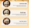 Cold Brew Coffee & Tea Pot - Large Capacity Portable Pitcher for Refrigerator