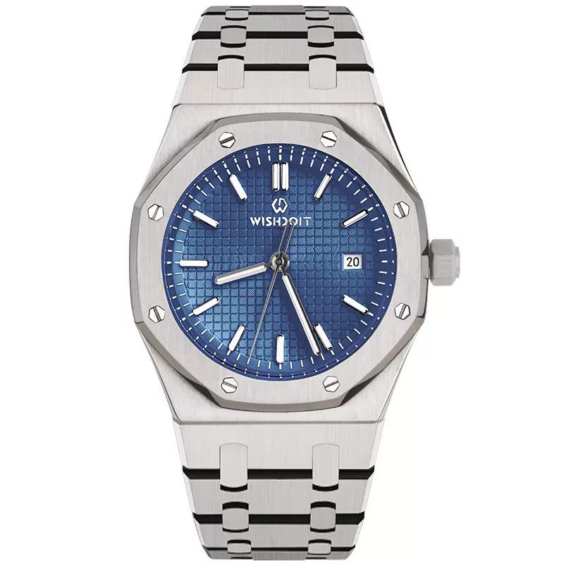Swiss Waterproof Men's Automatic Mechanical Watch with Large Dial - European & American Style