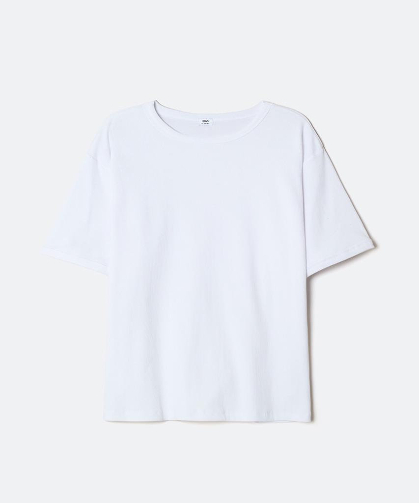 Seupao [Cotton Spandex] Ribbed Round Neck Short Sleeve Tee_Sprwg37C02