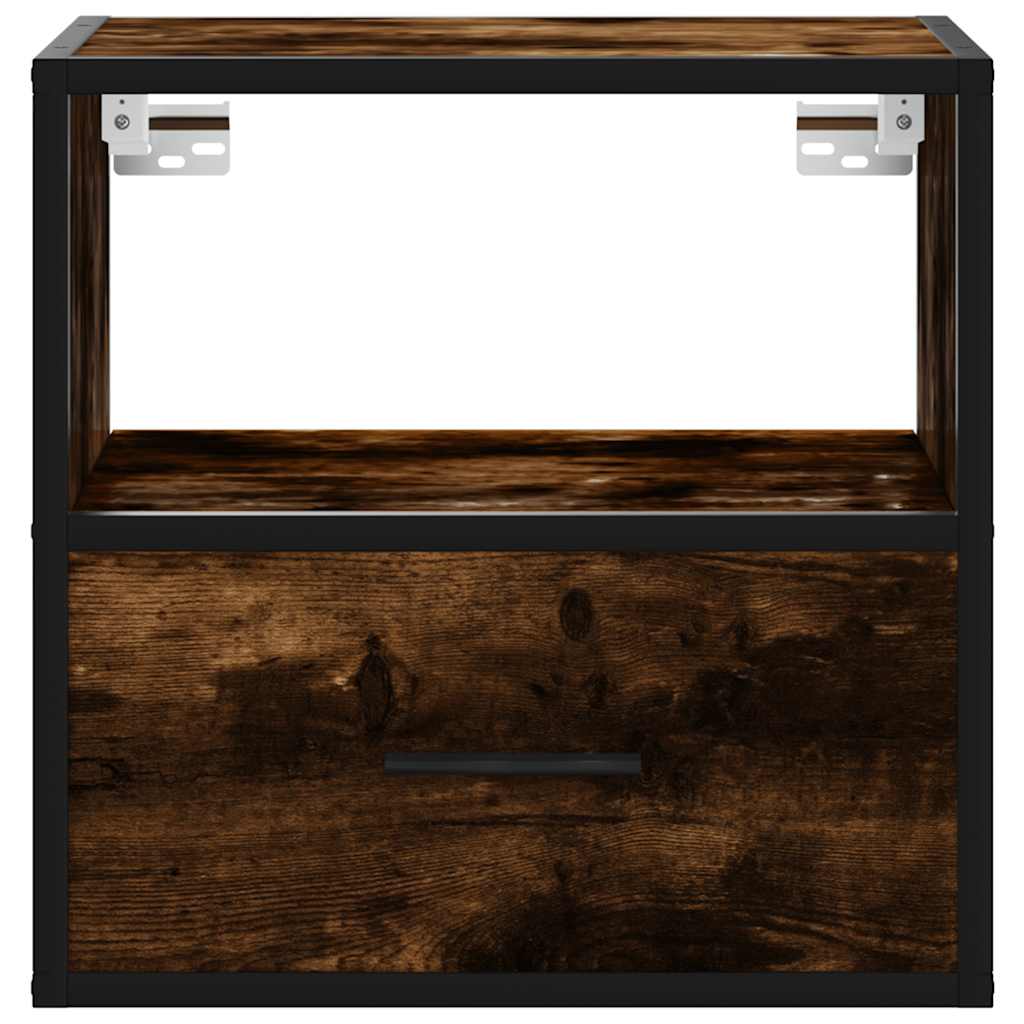 Vidaxl Wiszące Szafki Nocne, 2 Szt., Opalany Dąb, 40X31X39,5