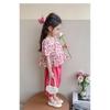 New Stylish Summer Outfit For Girls: Short-Sleeved Floral Dress With Square Collar For Little Girls And Toddlers Casual And Fashionable