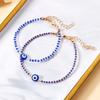 Modische Türkische Blaue Böse Auge Armbänder für Damen Herren Böhmische Handgefertigte Reiskornketten Armband Glücksbringer Schmuck Zubehör