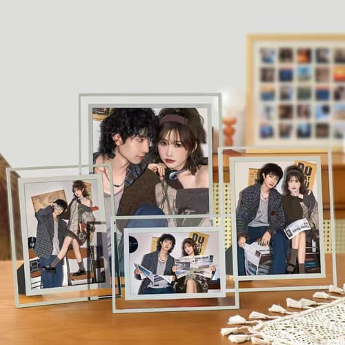 Laiqianle Glass Photo Frame, Certificate Frame, Vertical/Horizontal A4 Frame, Stylish Poster Frame for Certificates, Permits, Awards, Welcome Boards,