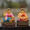 Thailand Women God Figurine Colored Plated Resin Home Putting Collective Wealth Statue