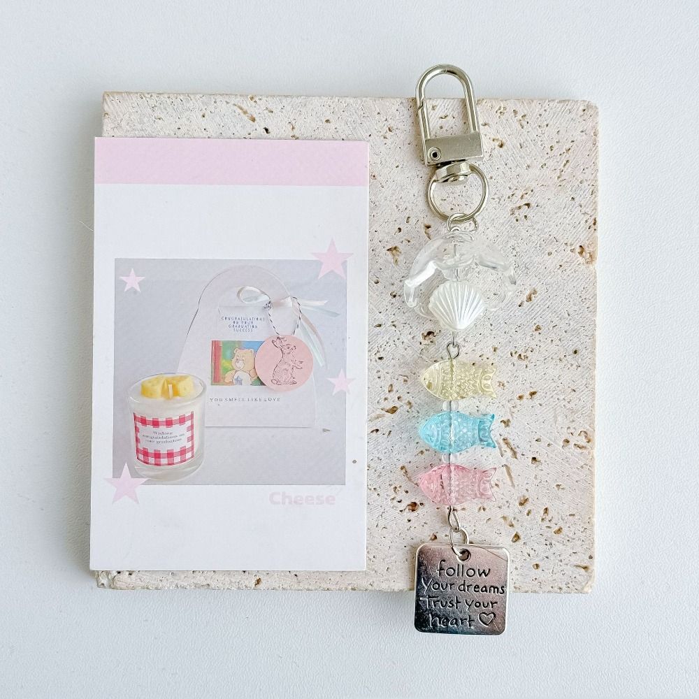 For CCD Camera Phone Charms Pendant INS Cute Fish Schoolbag Accessories Decor  Kawaii Gift