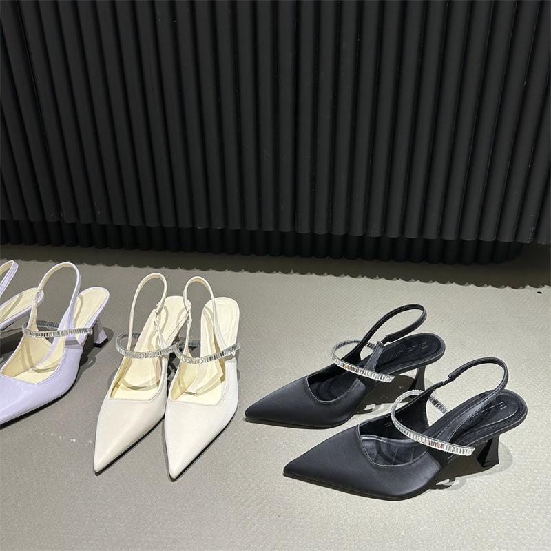 Sandals with Skirt Black High Heels Women's Shoes Spring and Summer Mary Jane Shoes Single Shoes