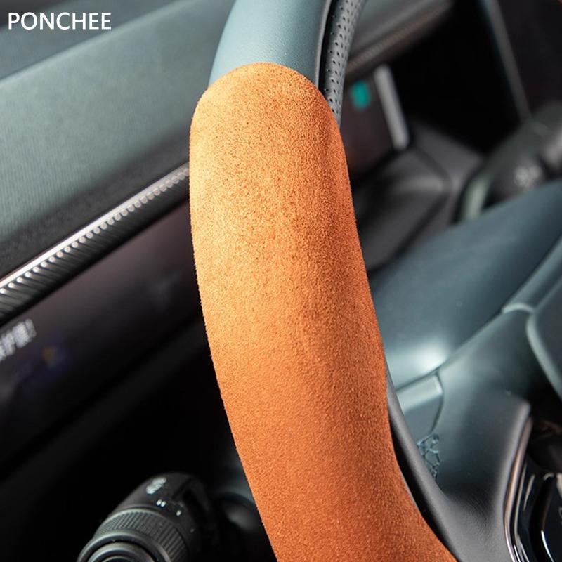 For Lynk&Co 900 2025-2026 Steering Wheel Cover All-season Anti-slip Automobile Modification Supplies Absorb Sweat Comfort