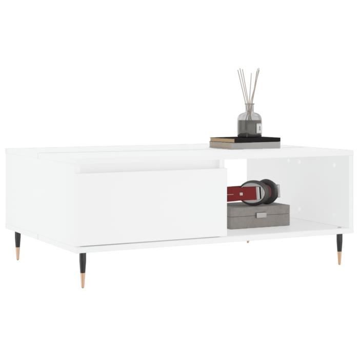 VidaXL Coffee Table White 90x60x35 Cm Engineered Wood 827052