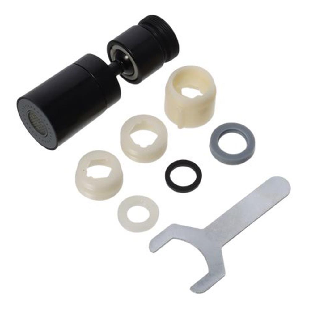 

Cylindrical Spray Head Black Sink Sprayer Faucet Aerator Kitchen and Bathroom