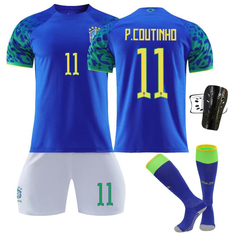 2223 Brazilië Uit Blauw Nr. 20 1018 Voetbaltenue Set
