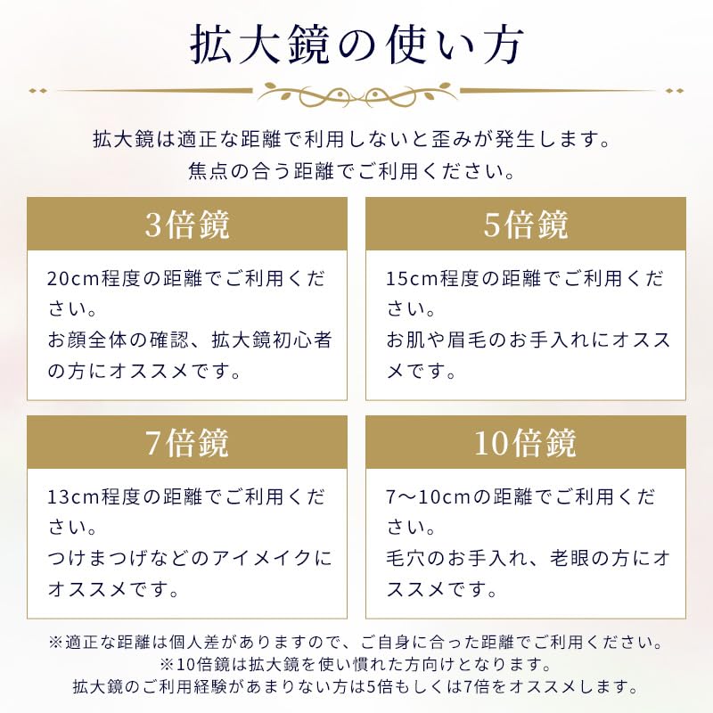 Actress-style Tabletop Mirror with Magnification and Light, Adjustable Height (5x and 1x Magnification), Large 9-inch Mirror with Light, Makeup Stand