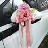 European Style Wedding Decor Ribbon Bow Car Decoration Bow Floral Ornaments  Wedding Party Layout