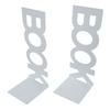 1 Pair Book End Decorative L Shaped Keep Upright Slip Resistant Book Stopper for School