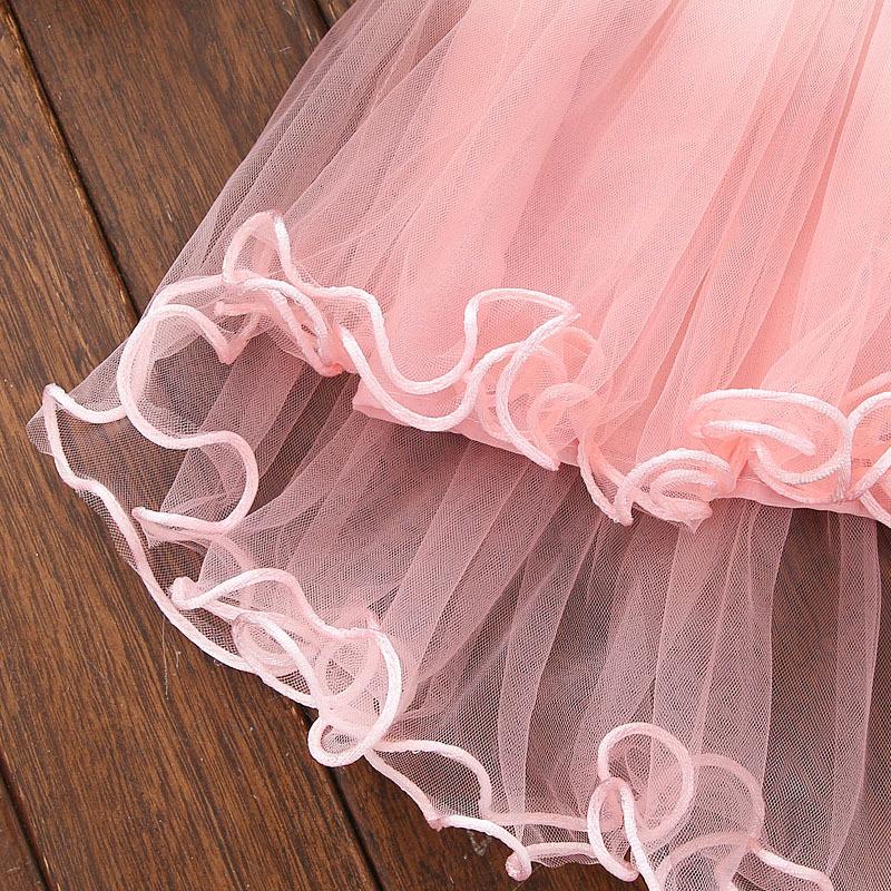 Letní Baby Girls pas květinové princeznovské šaty Kojenecké krátké šaty