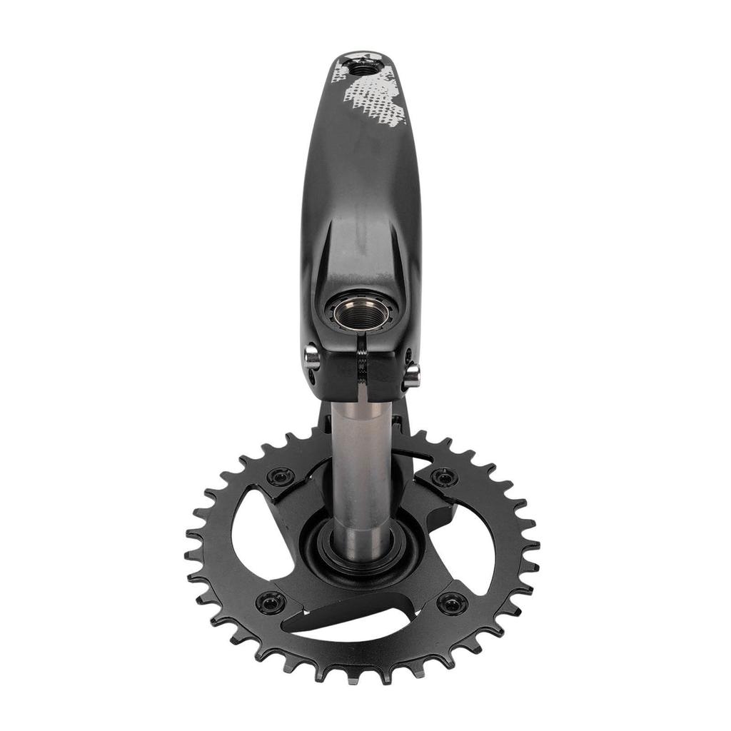 Angrenaj bicicletă, negru, gol, integrat, angrenaj pozitiv negativ, 36T, angrenaj cu suport inferior al angrenajului