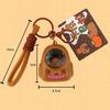 Capybara Schoolbag Light-Up Keychain Cartoon PVC Glow-in-the-Dark DIY Bag Charm Cute Children's Small Gift