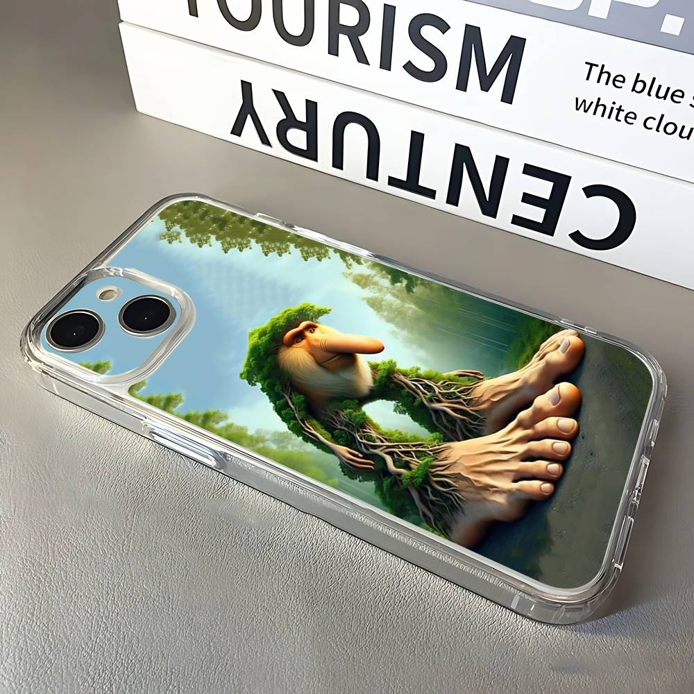 Tung Sahur Tralalero Tralala Phone Case For iPhone 17,16,15,14,13,12,11 Pro,Max,Plus,X,XS,XR,SE4,E Mini Transparent Soft Cover