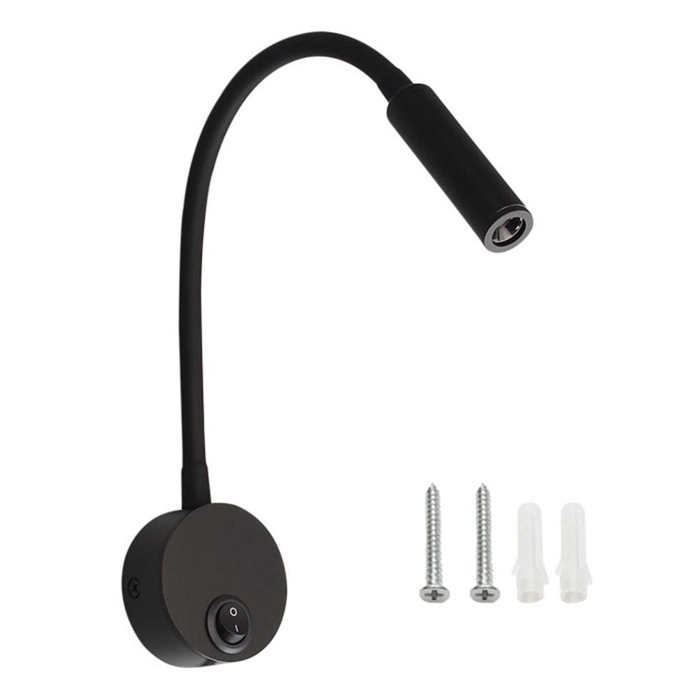 

Светодиодная прикроватная лампа для рабочего кабинета, настольная лампа, настенный светильник, бра, AC100-240V, регулируемая светодиодная лампа для книг, настенные ночники white light чёрный