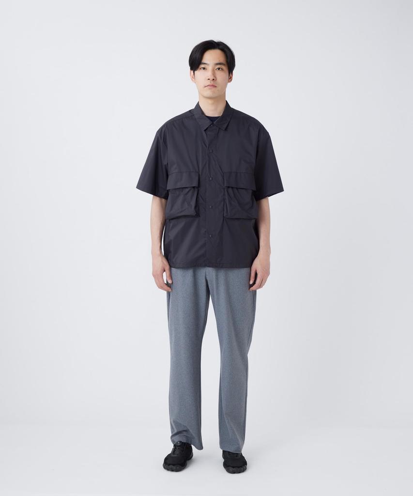 Snow Peak Double Weave Shirt Tops Shirt Short Sleeve BLACK XL U.L. SH-26SU005 Men's Women's