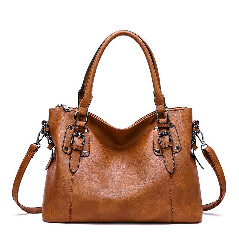 

Retro Minimalist Large Capacity Shoulder Handbag