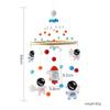 Baby Wooden Bed Bell Cartoon Rabbit Mobile Hanging Rattles Toy Hanger Crib Mobile Bed Bell Wood Toy Holder Arm Bracket Kid Gifts