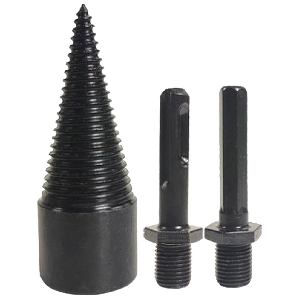 

32mm Wood Drill Bit Splitter Square/Round/Hex Shank Drill Bit Split Drilling Tool Firewood Splitting Drill Bit for Hammer Drill