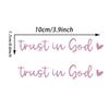 2pcs Rearview Mirror Decal Affirmation Car Stickers Trust In God Adhesive Mirror Decal Styling Decals Car Interior Decorations