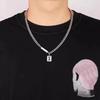 Titanium steel necklace men's trendy Cuban chain men's pendant niche chain girls sweater chain jewelry women