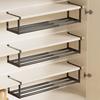 Telescopic Shoe Rack Carbon Steel Shoe Hanging Shelf Multi-Functional No-drill Vertical Shoe Organizer
