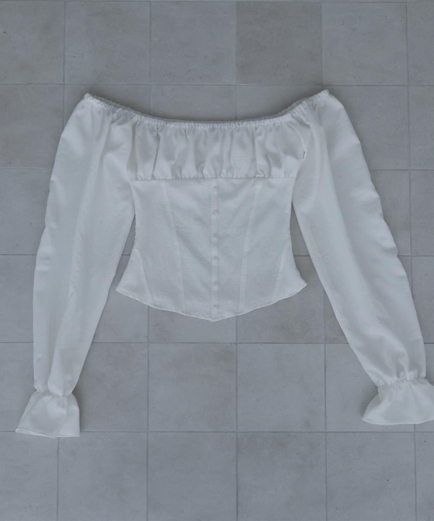 IODAM Lilia Corset Blouse (White)