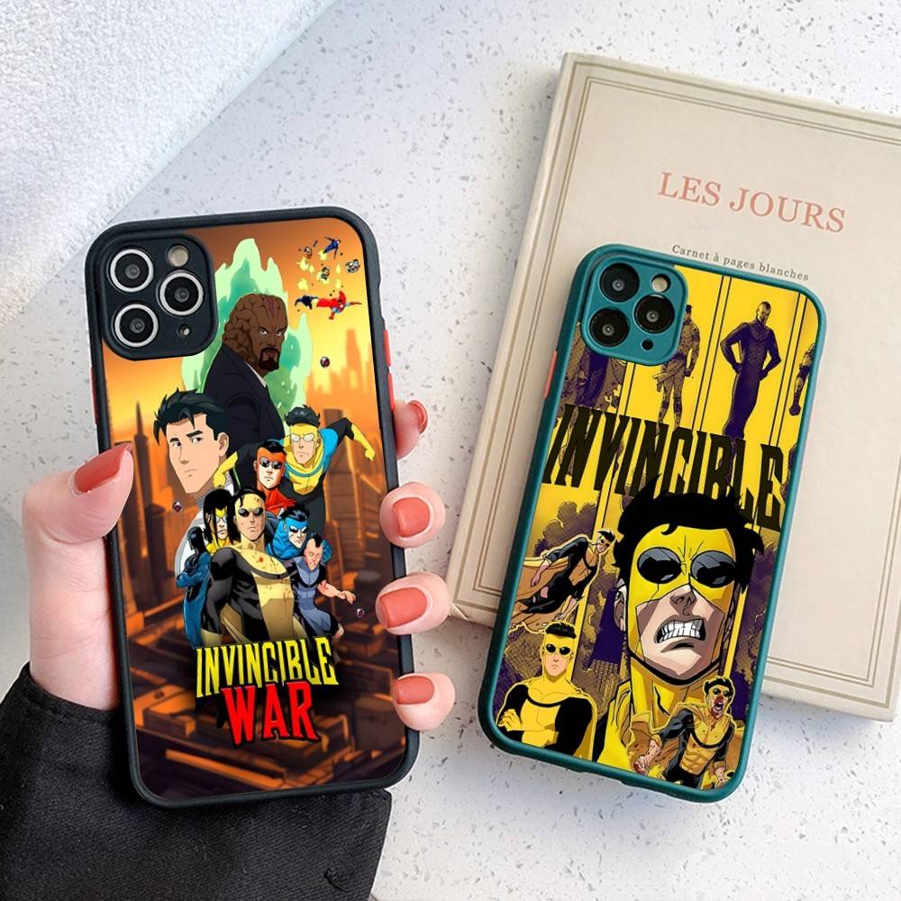 Cool Invincible Phone Case for iPhone 14 11 12 13 Mini Pro Max 8 7 Plus X XR XS MAX Translucent Matte Cover