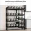 Adjustable Kitchen Storage Rack with Mesh Baskets
