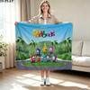 Oddbods Flanelldecke mit Aufdruck Hohe Qualität Warm Gemütlich Decke für Alle Jahreszeiten Perfekt für Geschenke Heimdekoration
