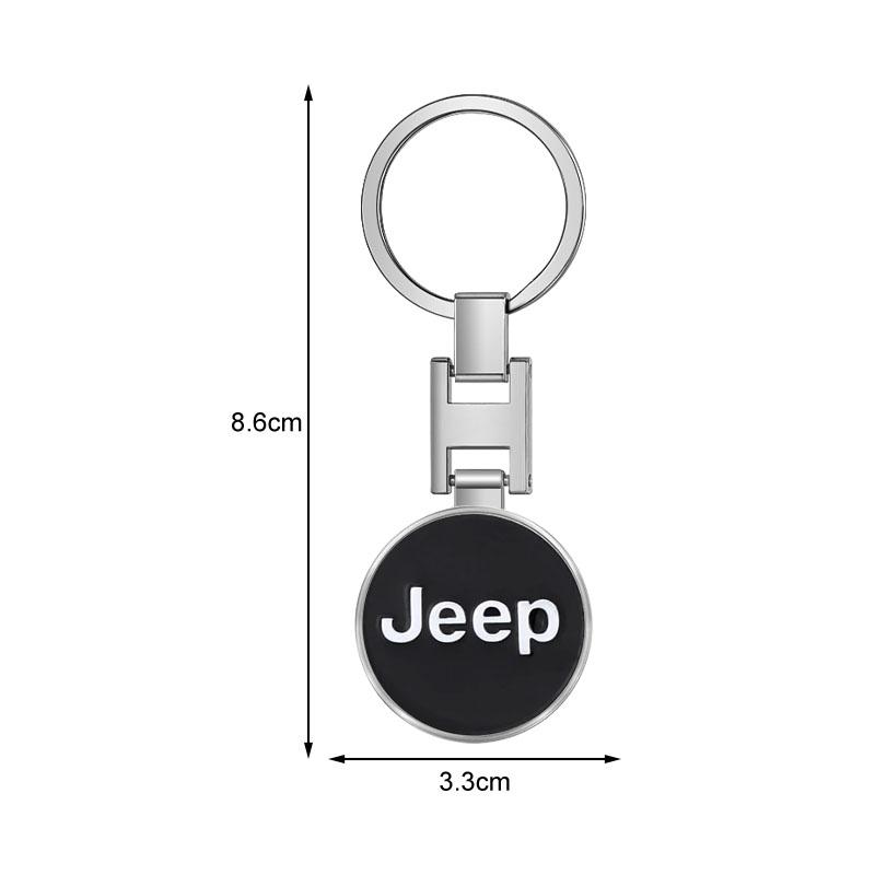 1 szt. Brelok z emblematem samochodu Akcesoria do breloka na klucze Dla Jeep Renegade Compass Wrangler JK Patriot Grand Cherokee XJ SRT Trail Hawk