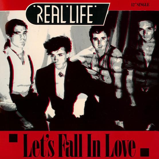 Виниловая пластинка REAL LIFE Lets Fall In Love CRB10308 Curb Records 1989 Канада Танцевальная Электроника Б/у