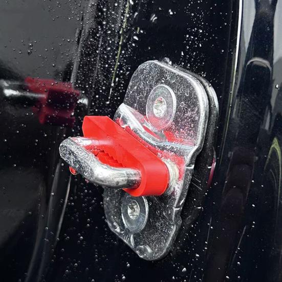 4Pcs Car Door Cushion Pads Silicone Anti-Rattle Shock Absorber for Vehicles Trucks Vibration Easy Clip-On Installation Car Door Impact Stopper