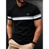 The 2026 Summer New Men's T-shirt Is a Light Breathable Casual and Fashionable Outdoor Men's T-shirt with Striped Prints