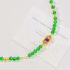 High Quality Natural Chalcedony Artificial Pearl Design Sense Necklace Sweater Chain