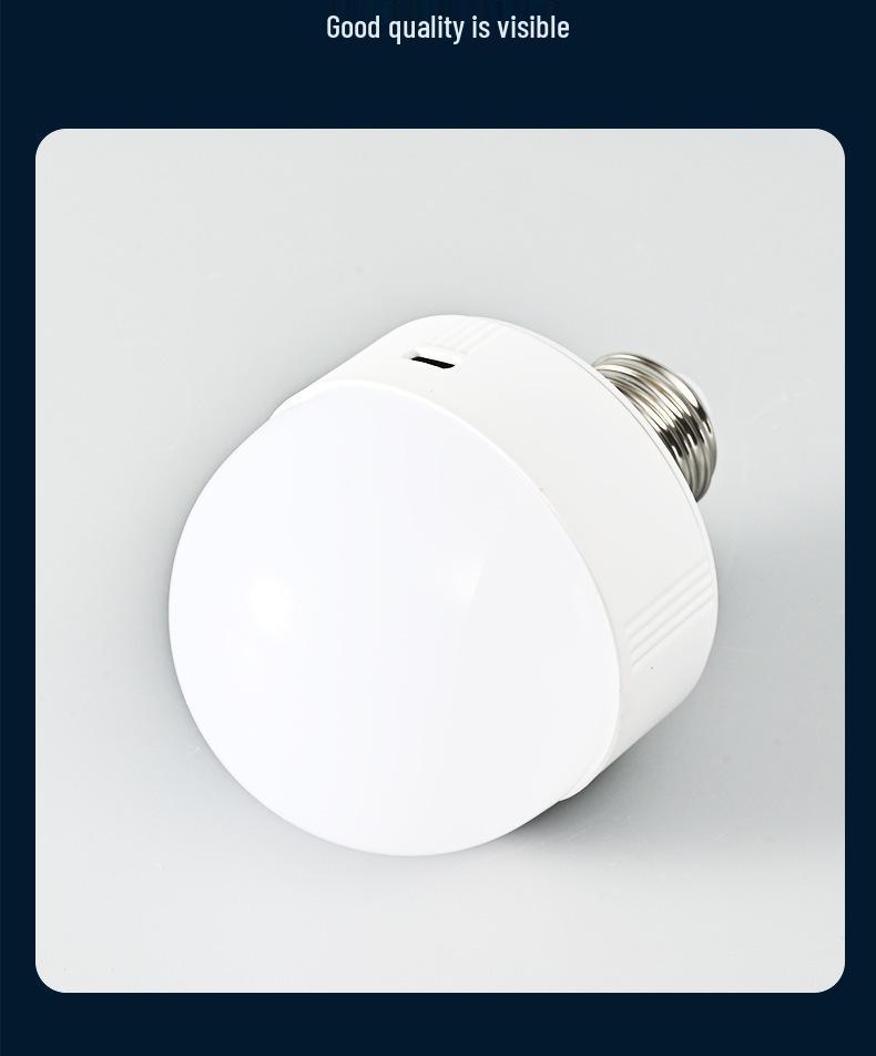 Rechargeable E27 Wireless Wall/Table Lamp with RGB & Three-Color Bulb, Remote & Touch Control